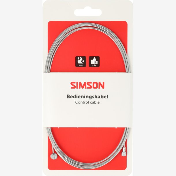 Inderkabel Simson bremse universal rustfrit st�l