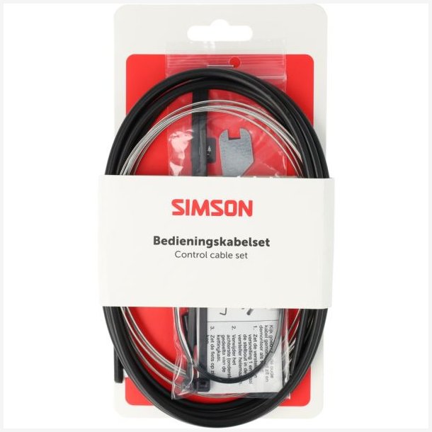 Gearkabels�t Simson Nexus 4/7/8 rustfrit st�l - sort