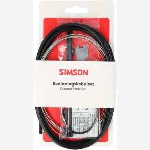 Gearkabels�t Simson Nexus 4/7/8 rustfrit st�l - sort