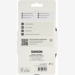 Gearkabels�t Simson Nexus 4/7/8 rustfrit st�l - sort