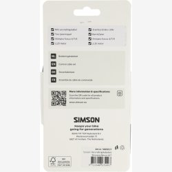 Gearkabels�t Simson Nexus 4/7/8 rustfrit st�l - gr�