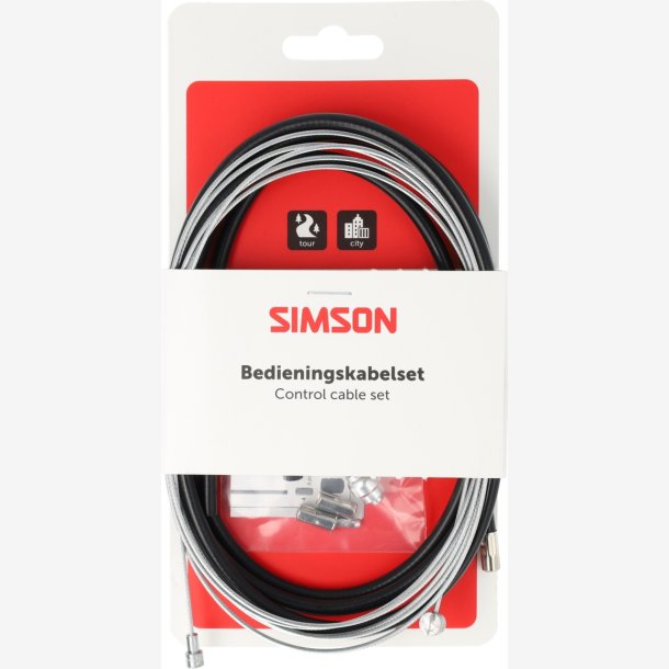 Bremsekabels�t Simson komplet universal - sort