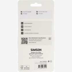 Bremsekabels�t Simson komplet universal - sort