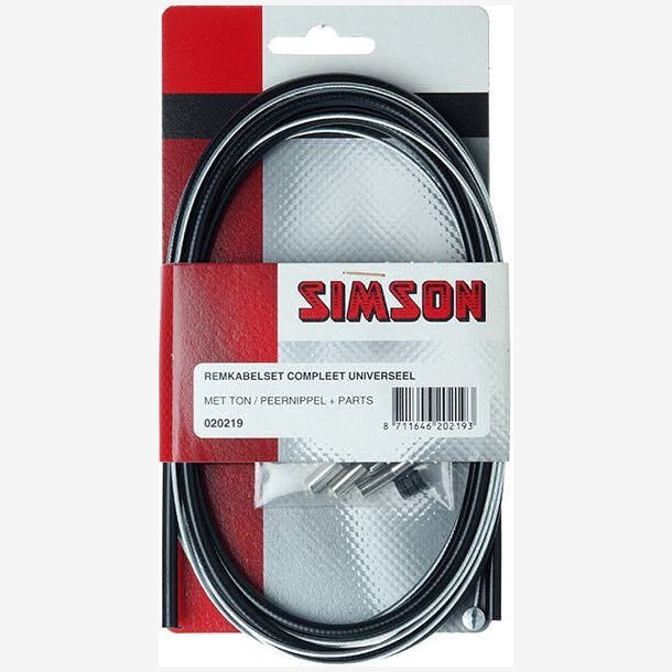 Bremse cable set complete Simson universal - black