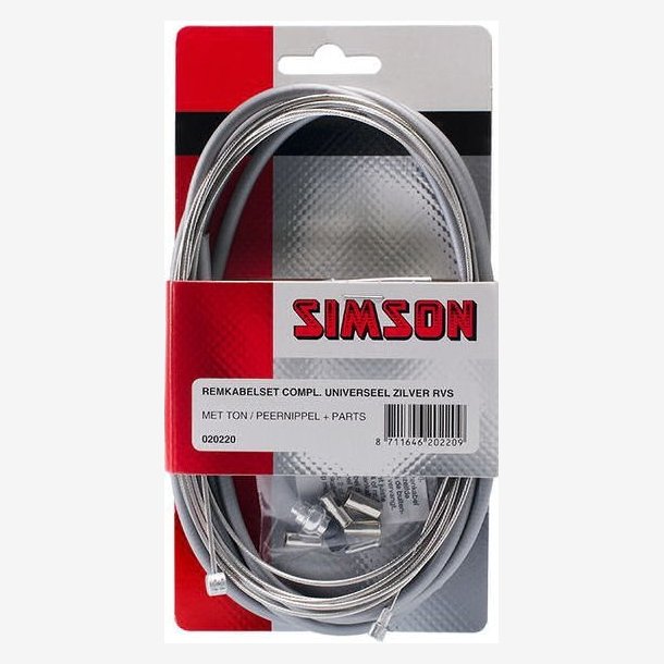 Bremse cable set complete Simson universal - grey