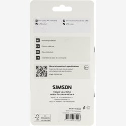 Bremsekabels�t Simson komplet universal rustfrit st�l - gr�