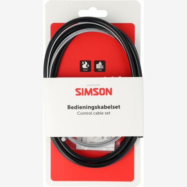 Gearkabels�t Simson komplet SA - sort