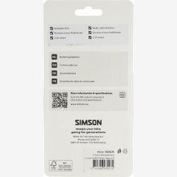Simson bremsekabels�t Shimano Nexus rullebremse - rustfrit st�l sort