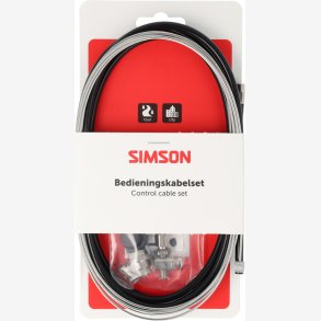 Simson bremsekabels�t til Shimano Nexus Rollerbrake - sort