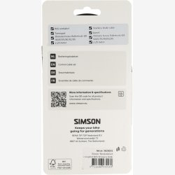 Simson bremsekabels�t til Shimano Nexus Rollerbrake - sort