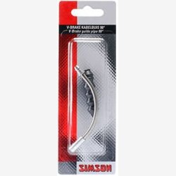 Simson Bremse Cable Guiding Pipe for V-Bremse 90&deg; with Rubber Boot
