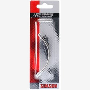 Simson Bremse Cable Guiding Pipe for V-Bremse 90&deg; with Rubber Boot