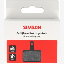 Skivebremseklods Simson organisk