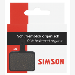 Skivebremseklodser s�t Simson organisk (1 par)
