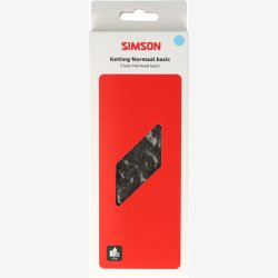 Simson Basic singlespeed k�de 1/2"x 1/8" 112 led - s�lv