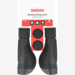 Simson Wing Styr 135/135 mm med Sk�relinje - Sort
