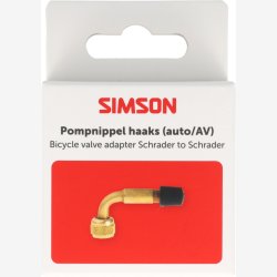 Simson h�jrevinklet pumpenippel Auto/AV