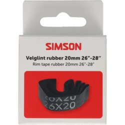 Simson f�lgb�nd 26-28" 20mm bredt - sort