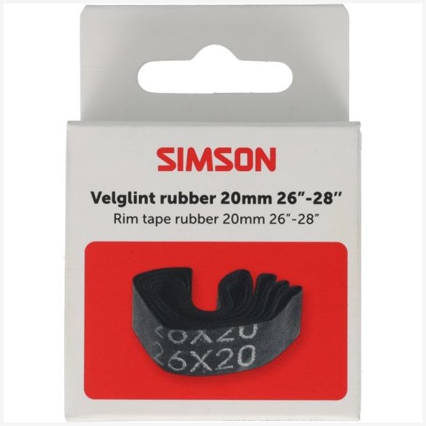 Simson f�lgb�nd 26-28" 20mm bredt - sort