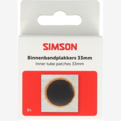 Simson runde d�klapper 33 mm - 8 stk.