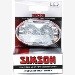 Simson Forlygte LED med batterier