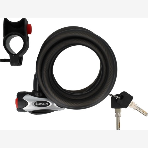Simson Spiralkabell�s Pro St�rrelse XXL - 12mm x 180cm