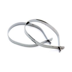 Simson cykelklemme i metal med reflekser, 2 stk.