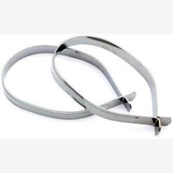 Simson cykelklemme i metal med reflekser, 2 stk.