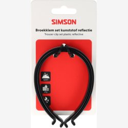 Bukseclips Simson plastik reflekterende