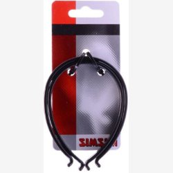 Simson bukseklemmer i plastik med reflekser, 2 stk.