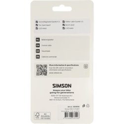 Simson gearskiftekabel Sturmey Archer, Gazelle - 2 nipler