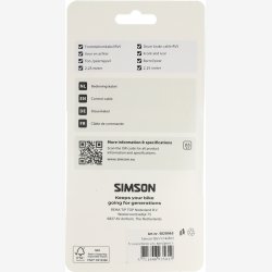 Tromlebremse inderkabel Simson universal rustfrit st�l - s�lv