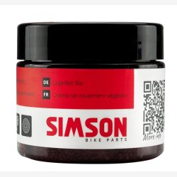 Lejefedt Simson plantebaseret sort/rd