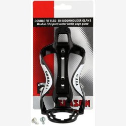 Water bottle cage Simson Double Fit - glossy black