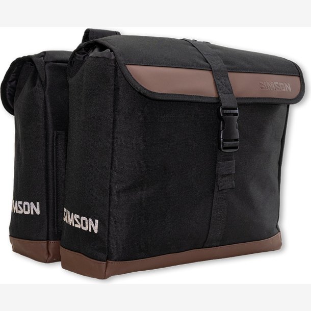 Simson Urban 35 liter dobbelt cykeltaske - natsort