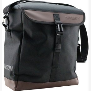 Simson Urban 15L enkelt cykeltaske - nat sort