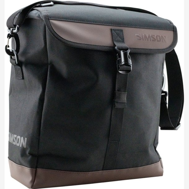Simson Urban 15L enkelt cykeltaske - nat sort