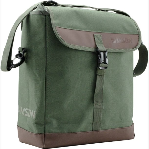 Simson Urban 15L enkelt cykeltaske - olivengr�n