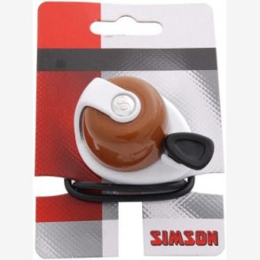 Cykelklokke Simson Allure - brown/white