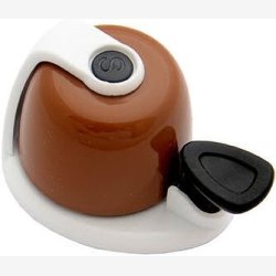 Cykelklokke Simson Allure - brown/white