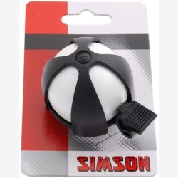 Cykelklokke Simson Sport - white/black