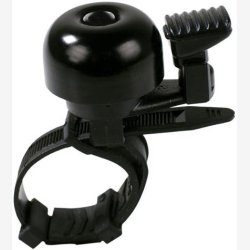 Cykelklokke Simson Mini with flex-band attachment - black