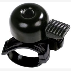 Cykelklokke Simson Mini with flex-band attachment - black