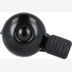 Simson Mini Klokke med Plastikklemme 32mm - Sort