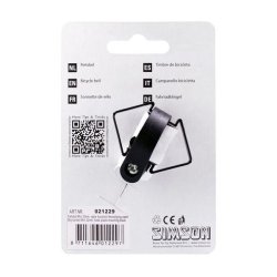 Simson cykelklokke Mini 32 mm - sort