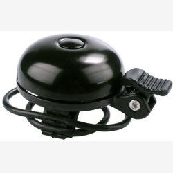 Cykelklokke Simson Race with rubber elastic mounting - black