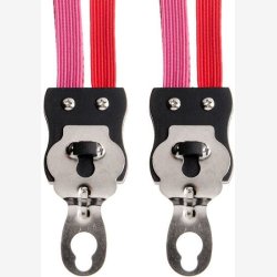 Bagagebrerelastikker Trio short med 3 stropper - pink/rd