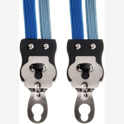 Luggage carrier strap Trio Simson short with 3 straps - cobalt blue