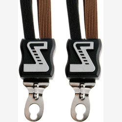 Bagagebrerstrop Quattro Simson ekstra strk med 4 elastikker - sort/brun