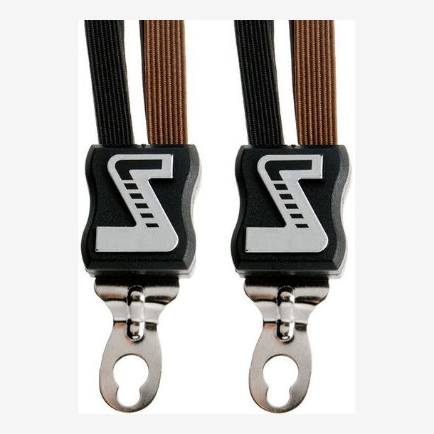 Luggage carrier strap Quattro Simson extra strong with 4 straps - black/brown